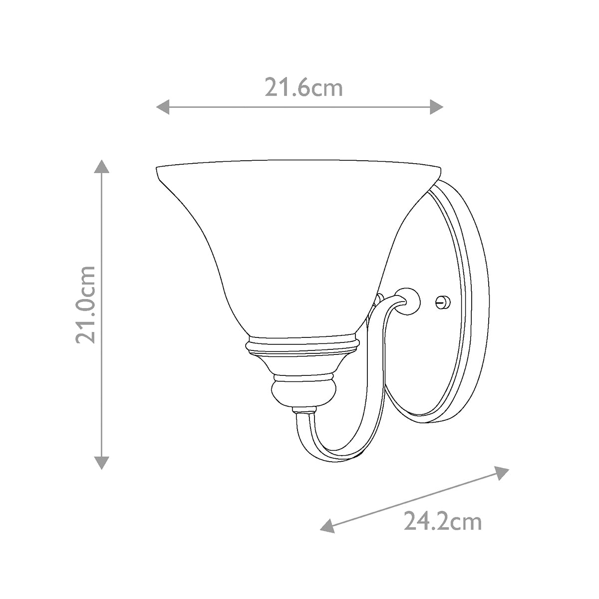 Wandleuchte Cello (Brushed Caramel) 1x - Elstead Lighting