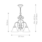 Pendelleuchte Cello (bronzefarben) 3x - Elstead Lighting