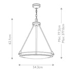 Pendelleuchte Collier (messingfarben) 4x - Elstead Lighting