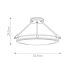Deckenleuchte Collier (messingfarben) 4x - Elstead Lighting