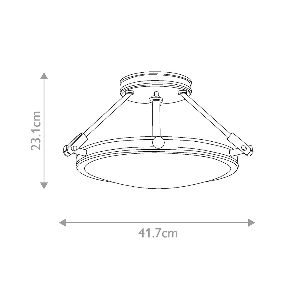 Deckenleuchte Collier (messingfarben) 3x - Elstead Lighting