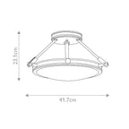 Deckenleuchte Collier (messingfarben) 3x - Elstead Lighting