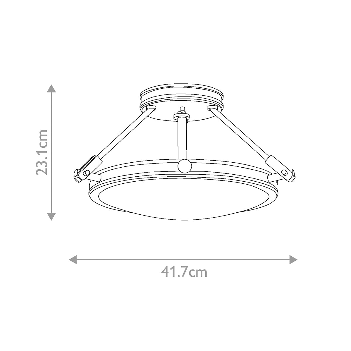 Deckenleuchte Collier (messingfarben) 3x - Elstead Lighting