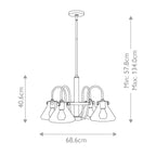 Pendelleuchte Congress (Brushed Caramel) 4x - Elstead Lighting