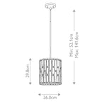 Pendelleuchte Gemma (bronzefarben) 1x - Elstead Lighting