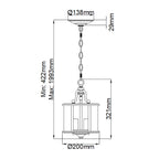 Pendelleuchte Gentry (messingfarben) 3x - Elstead Lighting
