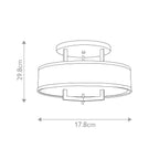 Deckenleuchte Hampton (Nickel) 3x - Elstead Lighting