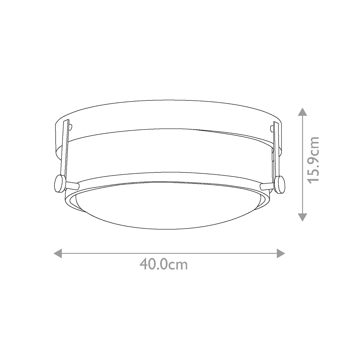 Deckenleuchte Harper (verchromt) 3x - Elstead Lighting