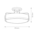 Deckenleuchte Harper (messingfarben) 3x - Elstead Lighting