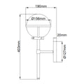 Bad-Wandleuchte Hollis (schwarz) 1x - Elstead Lighting