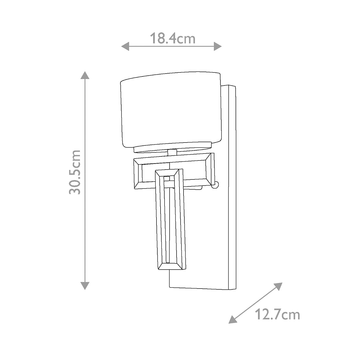 Bad-Wandleuchte Lanza (verchromt) 1x - Elstead Lighting