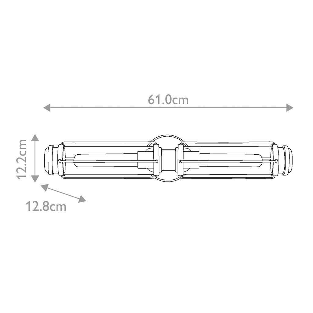 Bad-Wandleuchte Masthead (schwarz) 2x - Elstead Lighting