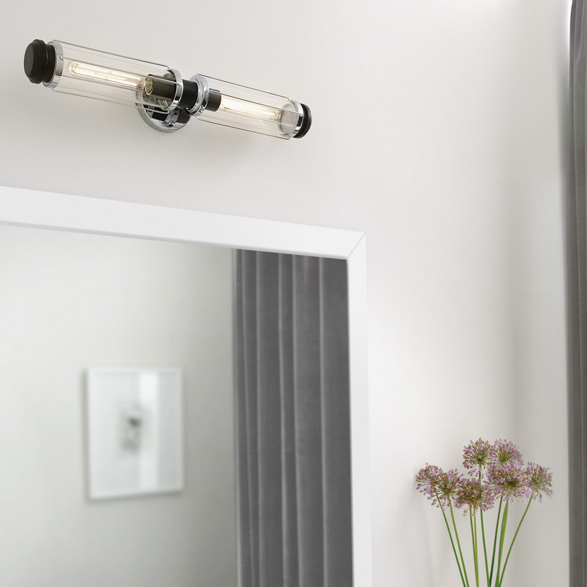 Bad-Wandleuchte Masthead (schwarz) 2x - Elstead Lighting