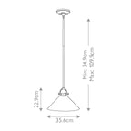 Pendelleuchte Mayflower (bronzefarben) 1x - Elstead Lighting