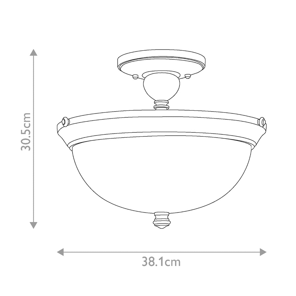 Deckenleuchte Mayflower (bronzefarben) 3x - Elstead Lighting