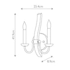 Wandleuchte Middlefield (Nickel) 2x - Elstead Lighting