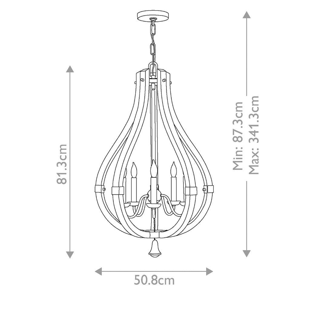 Pendelleuchte Middlefield (Iron Rust) 5x - Elstead Lighting