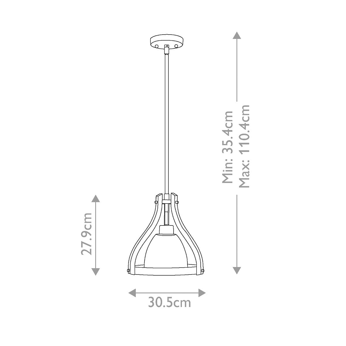 Pendelleuchte Middlefield (Iron Rust) 1x - Elstead Lighting