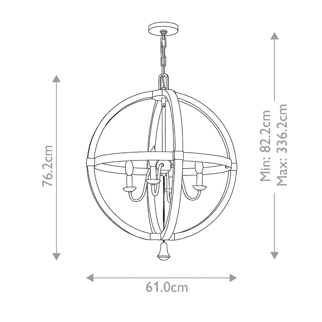 Pendelleuchte Middlefield (Iron Rust) 4x - Elstead Lighting