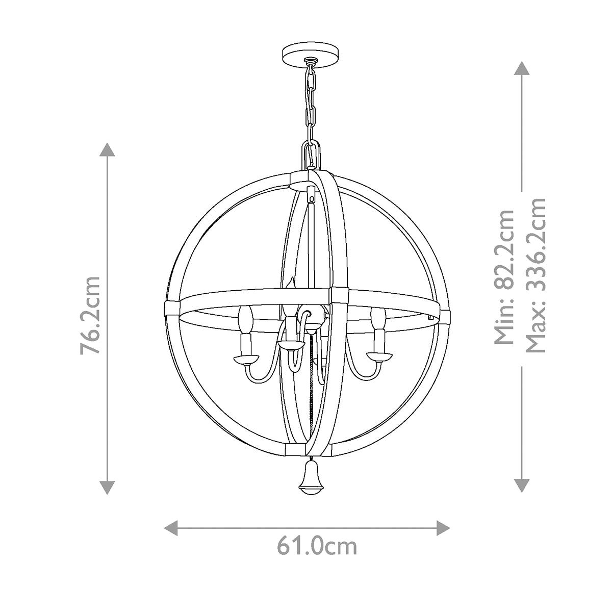 Pendelleuchte Middlefield (Iron Rust) 4x - Elstead Lighting