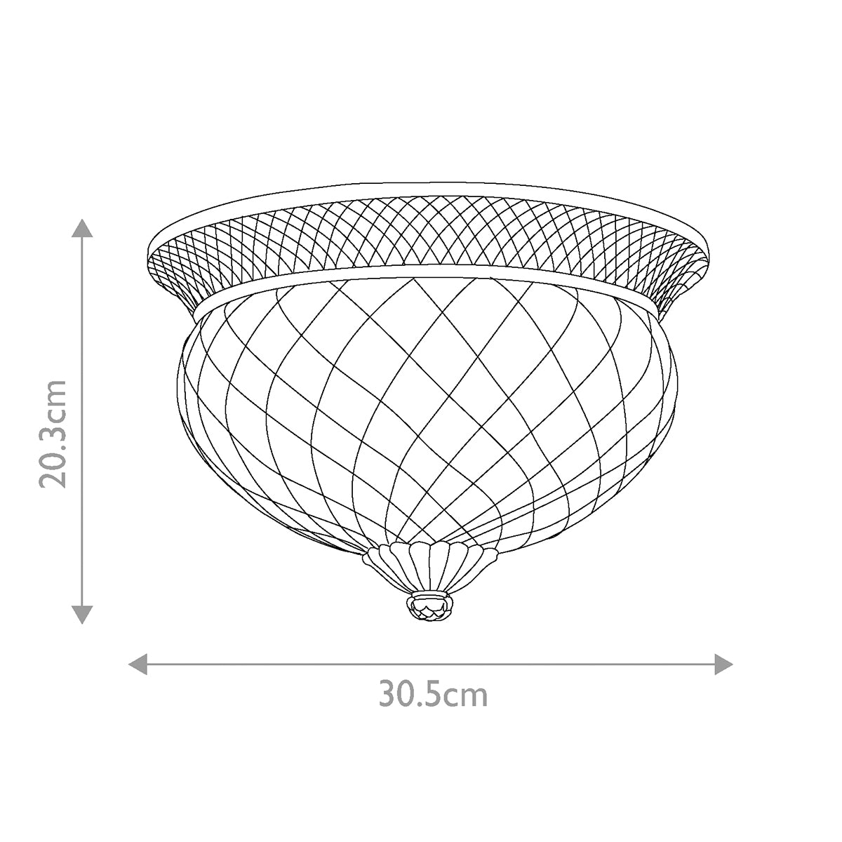 Deckenleuchte Plantation (Nickel) 2x - Elstead Lighting
