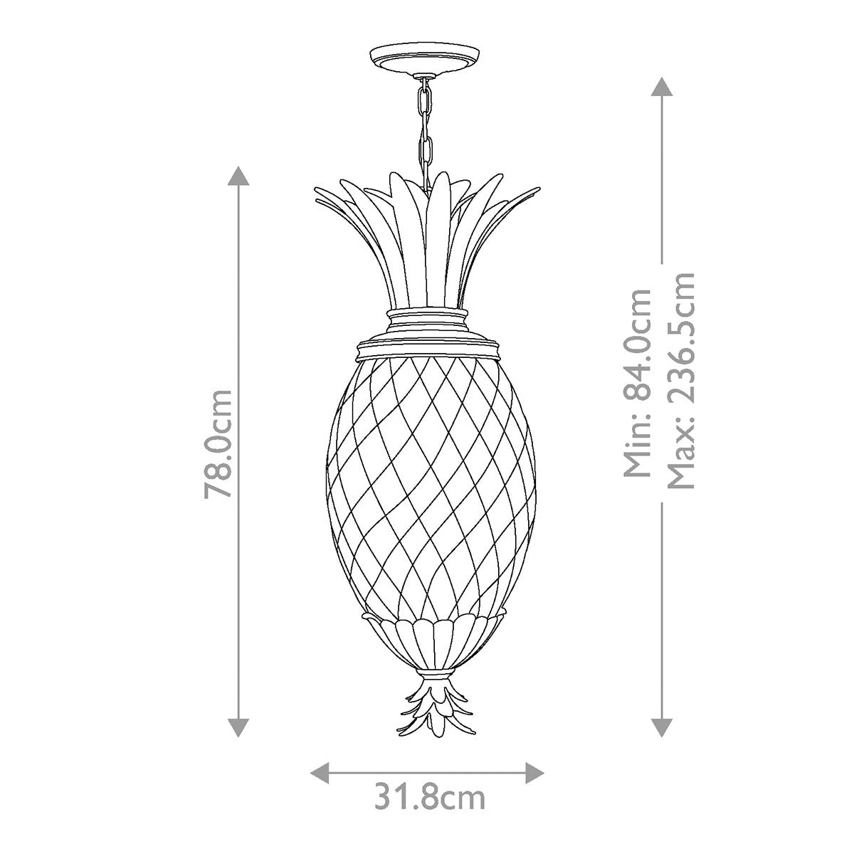 Pendelleuchte Plantation (Nickel) 4x - Elstead Lighting