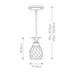 Pendelleuchte Plantation (messingfarben) 1x - Elstead Lighting