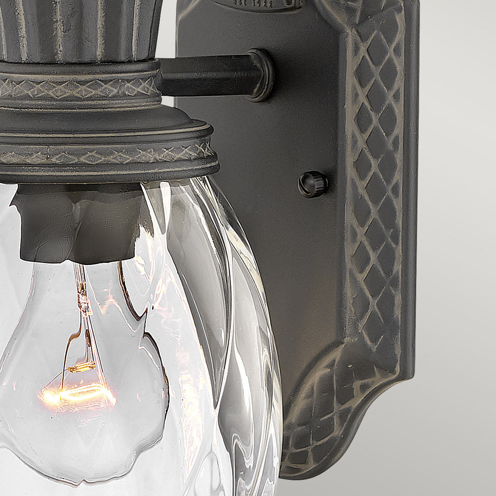 Außen-Wandleuchte Plantation (schwarz) 1x - Elstead Lighting