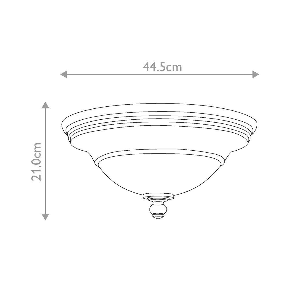 Deckenleuchte Plymouth (bronzefarben) 3x - Elstead Lighting