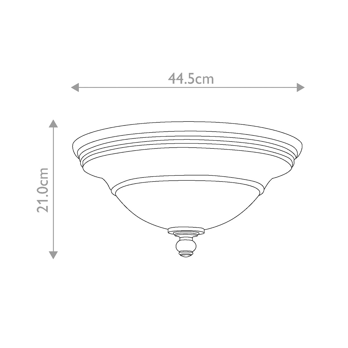 Deckenleuchte Plymouth (bronzefarben) 3x - Elstead Lighting