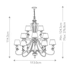 Pendelleuchte Plymouth (bronzefarben) 15x - Elstead Lighting
