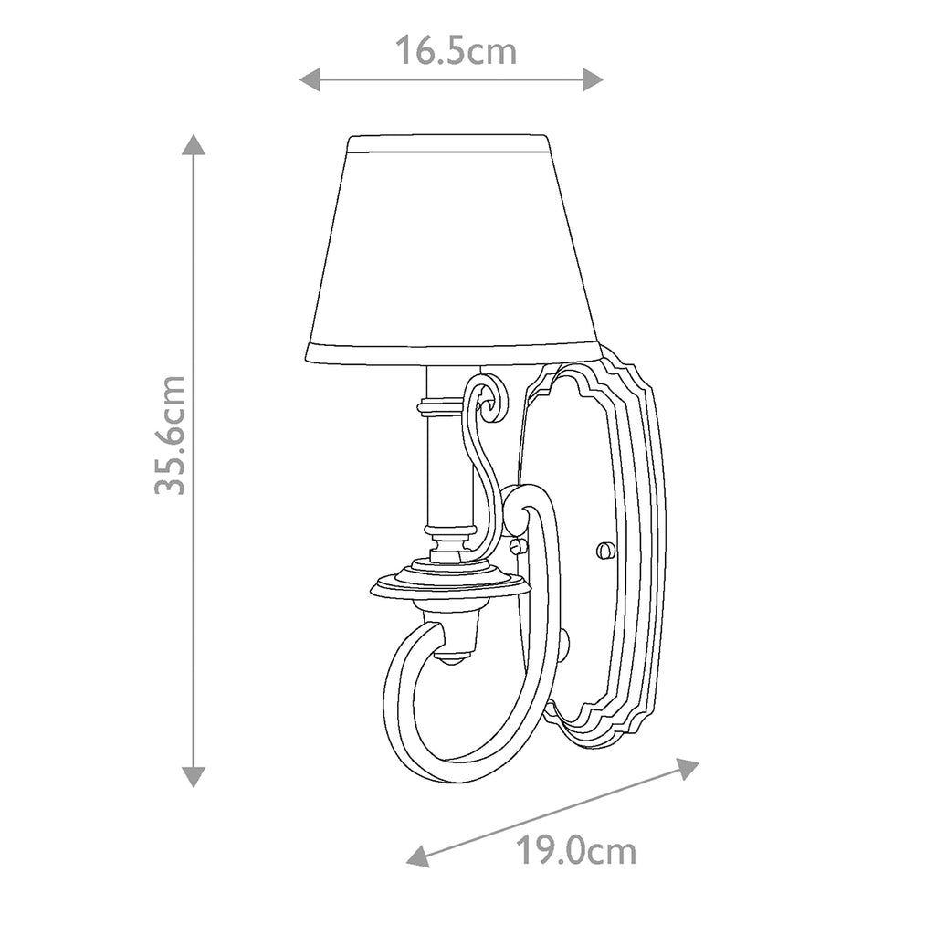 Wandleuchte Plymouth (goldfarben) 1x - Elstead Lighting