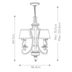 Pendelleuchte Plymouth (bronzefarben) 3x - Elstead Lighting