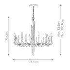 Pendelleuchte Spyre (goldfarben) 6x - Elstead Lighting