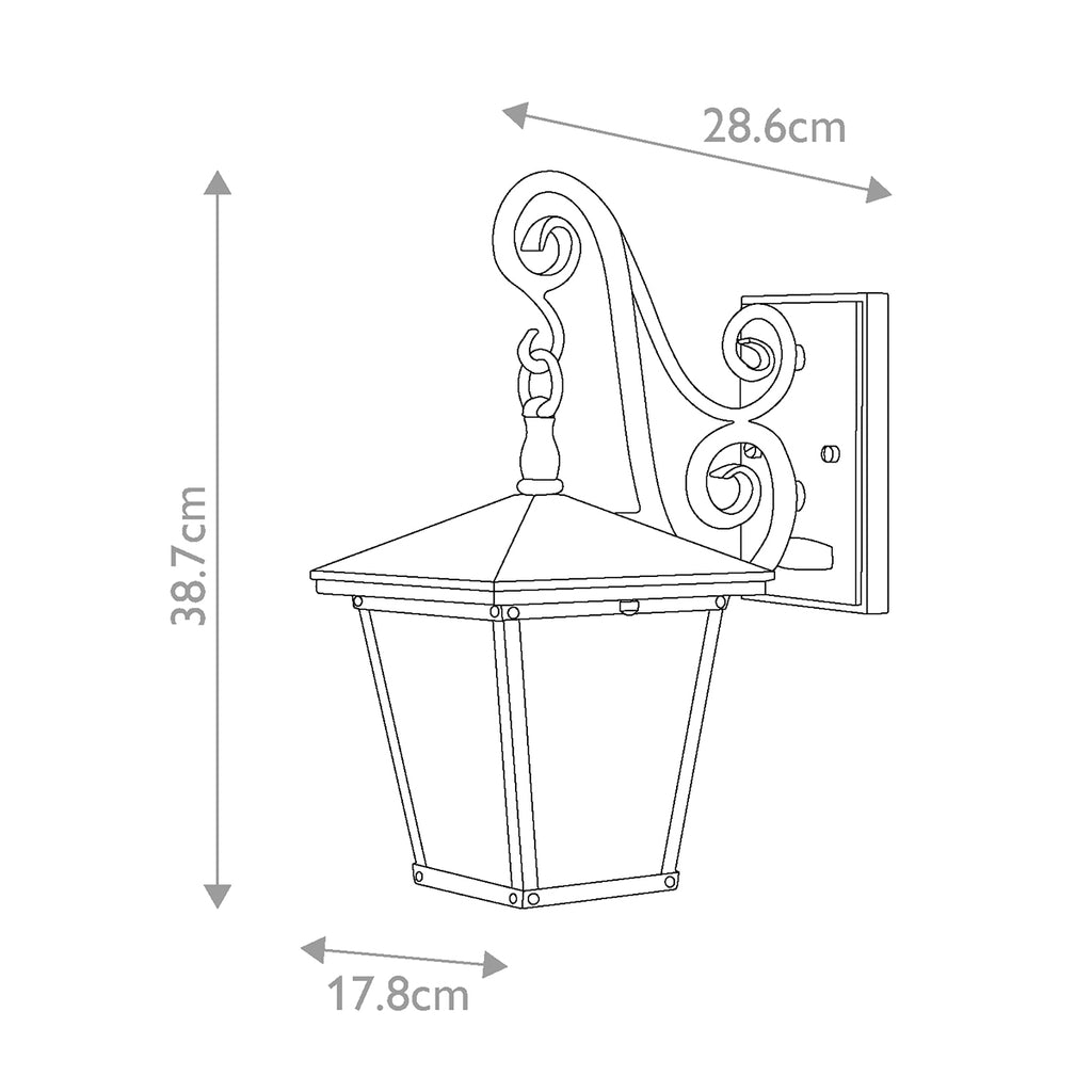 Außen-Wandleuchte Trellis (bronzefarben) 1x - Elstead Lighting