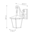 Außen-Wandleuchte Trellis (bronzefarben) 1x - Elstead Lighting