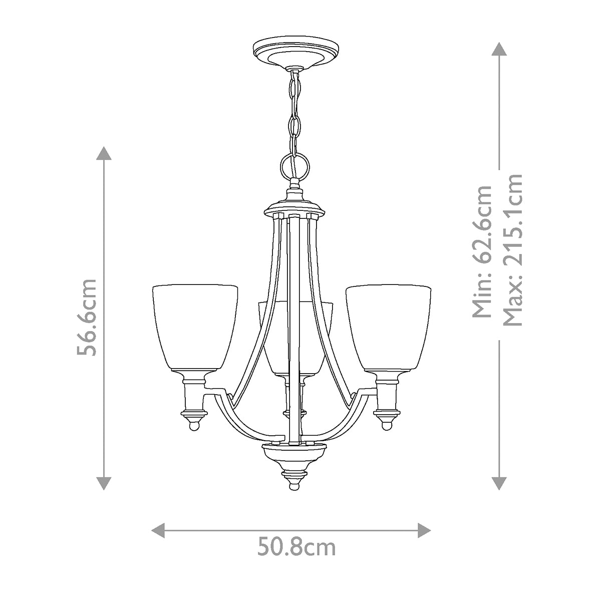 Pendelleuchte Truman (Nickel) 3x - Elstead Lighting