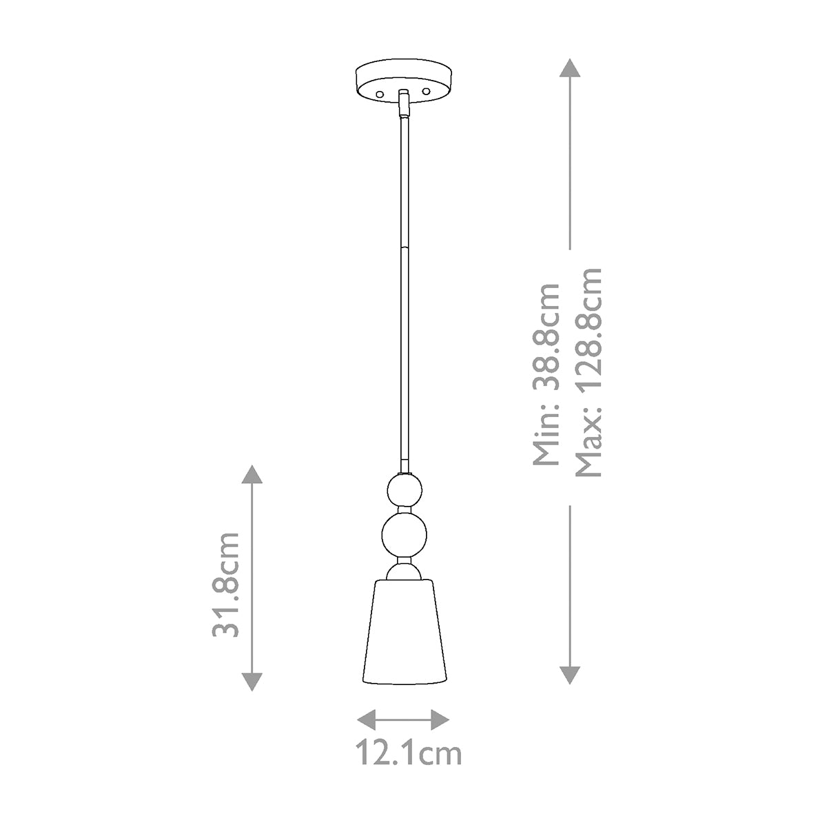 Pendelleuchte Zelda (messingfarben) 1x - Elstead Lighting