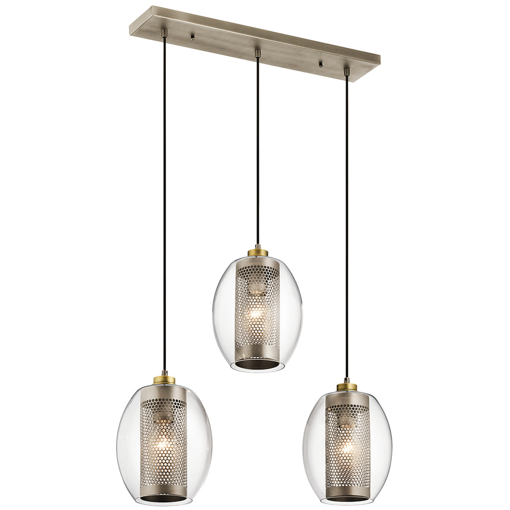 Pendelleuchte Asher II (Antique Pewter) 3x - Elstead Lighting
