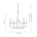 Pendelleuchte Capitol Hill (messingfarben) 12x - Elstead Lighting