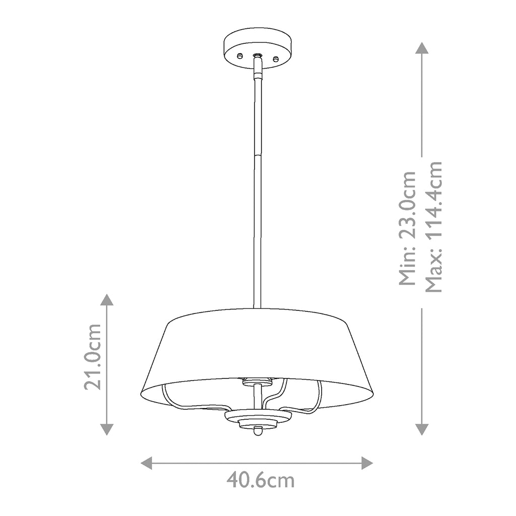 Deckenleuchte Luella (schwarz) 3x - Elstead Lighting