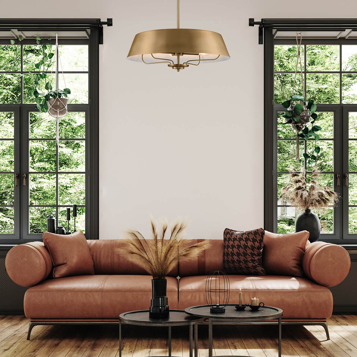 Deckenleuchte Luella (messingfarben) 4x - Elstead Lighting
