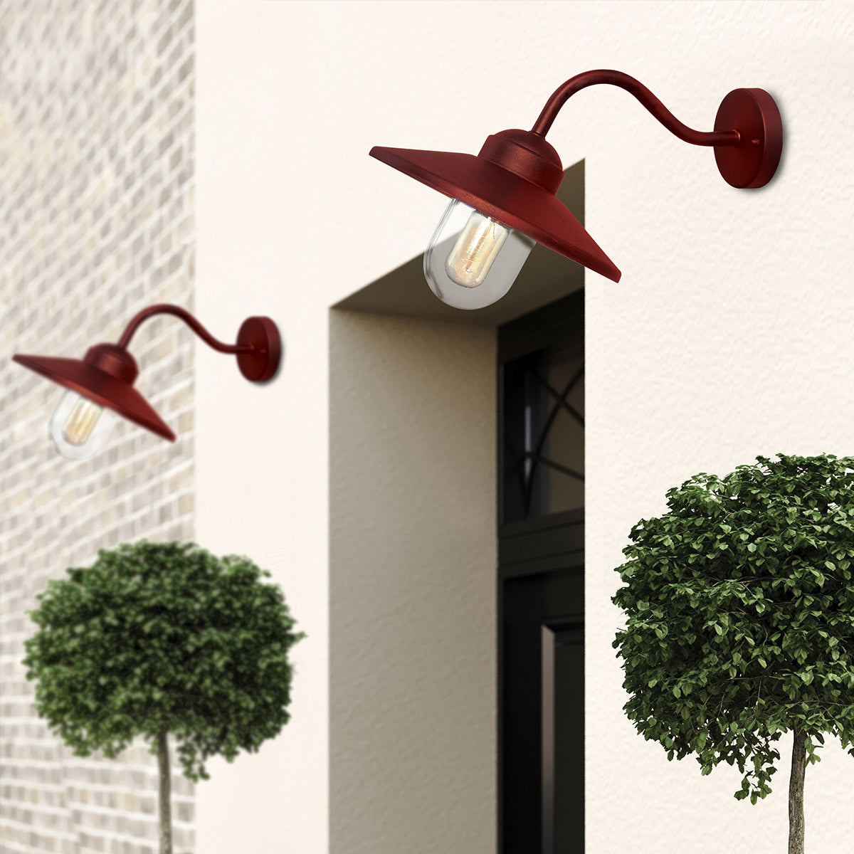 Außen-Wandleuchte Klampenborg (Oxide Red) 1x - Elstead Lighting
