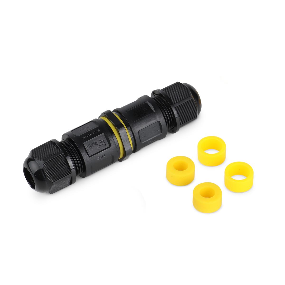 Kabelverbinder 2-fach 3-polig Easy Kabel 0.5-2.5mm² IP68 wasserdicht 16A 450V