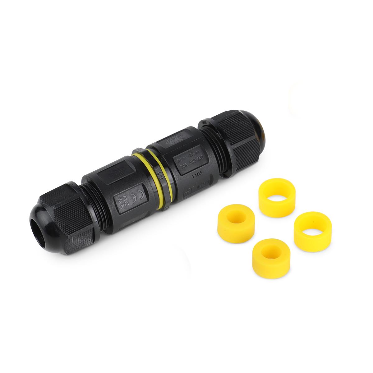 Kabelverbinder 2-fach 5-polig Easy Kabel 0.5-2.5mm² IP68 wasserdicht 16A 450V