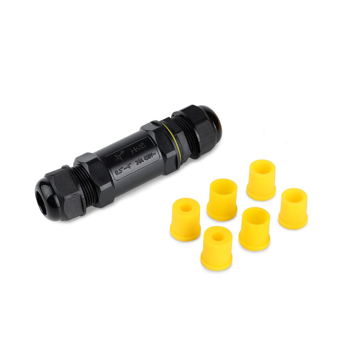 Kabelverbinder 2-fach 5-polig Kabel 0,5-4mm² IP68 wasserdicht 24A 450V