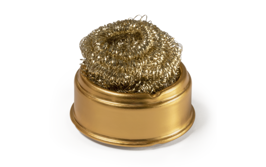 Lötzinn-Abstreifer mit Reinigungswolle, 5,5x3cm