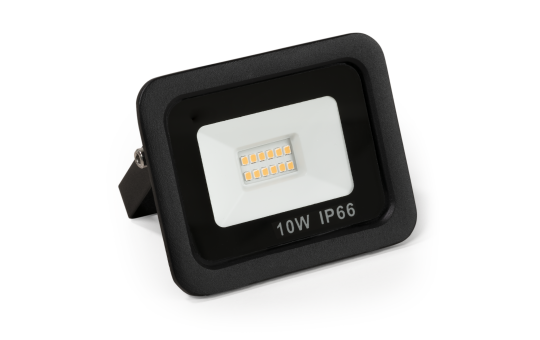 LED-Außenstrahler Slim 10W, 850 Lumen, IP66, 3000K, warmweiß