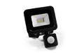LED-Außenstrahler Slim 10W, 850lm, IP66, 4000K, Bewegungsmelder, Aluminium