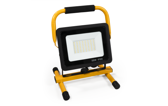 LED Baustrahler LEB-50 V2, 4500lm, 50W, IP44, 4000K, neutralweiß, Aluminium